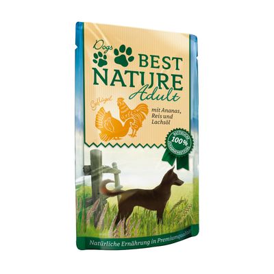 Best Nature Adult Dog 12 x 150 g - volaille et ananas